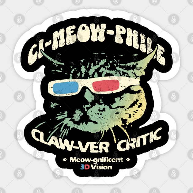 Ci-Meow-Phile Sticker by Another Dose